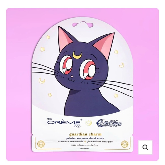 SAILOR MOON LUNA GUARDIAN CHARM PRINTED SHEET MASK Set of 3 - Picture 1 of 3